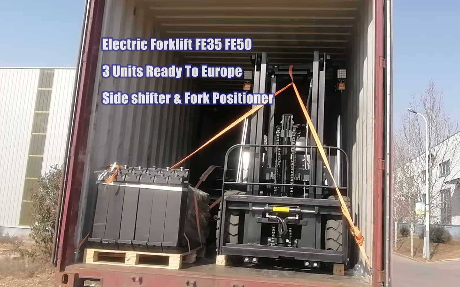 ZoNuo Elektrikli Karşı Ağırlıklı Forkliftler Avrupa'ya İhraç Edildi, Üstün Gücüyle Üst Düzey Pazara Girdi