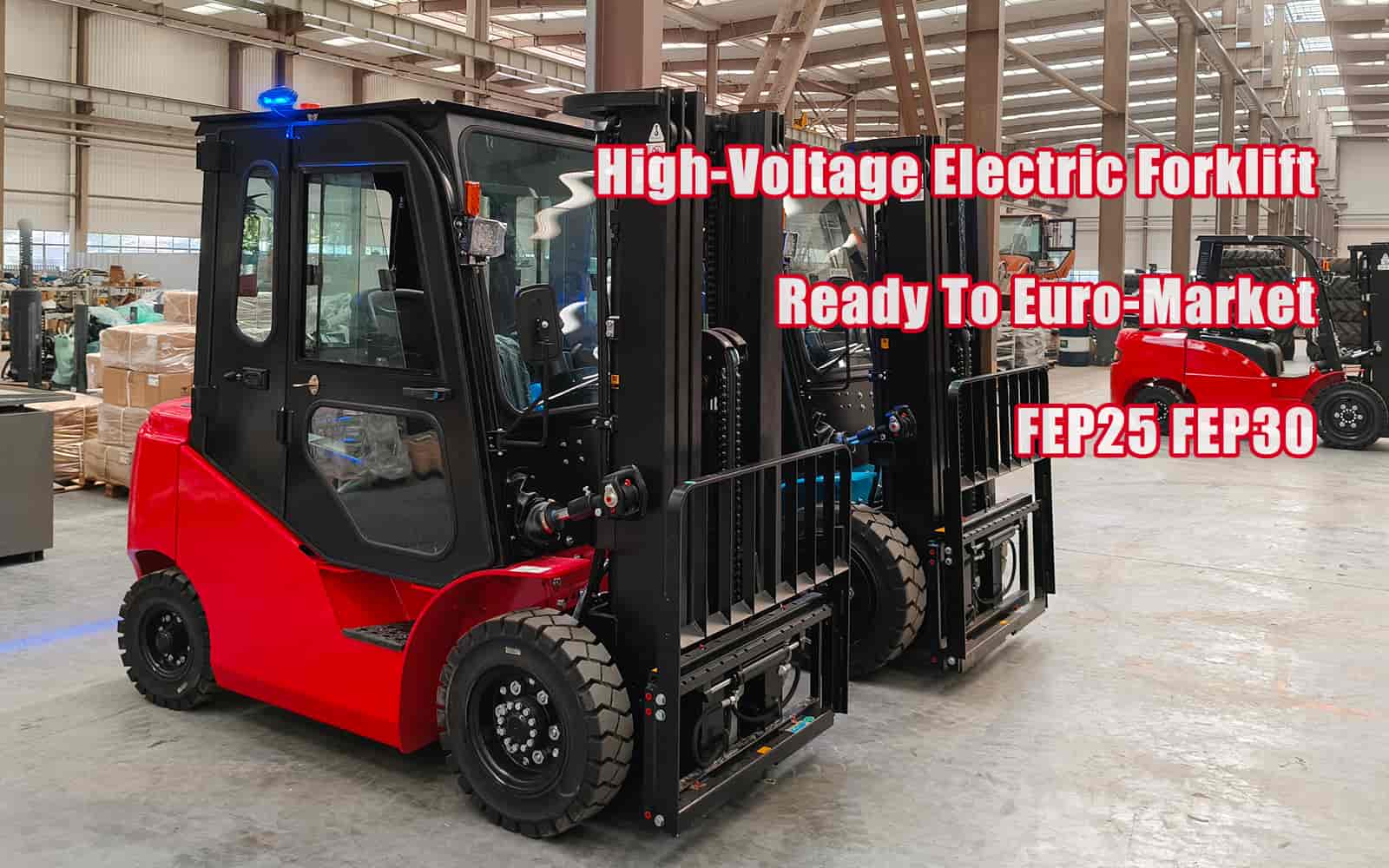 ZoNuo Yüksek Gerilim Lityum Pil Elektrikli Forkliftleri Avrupa'ya Yöneliyor ve Uluslararası Pazarda Tanınıyor