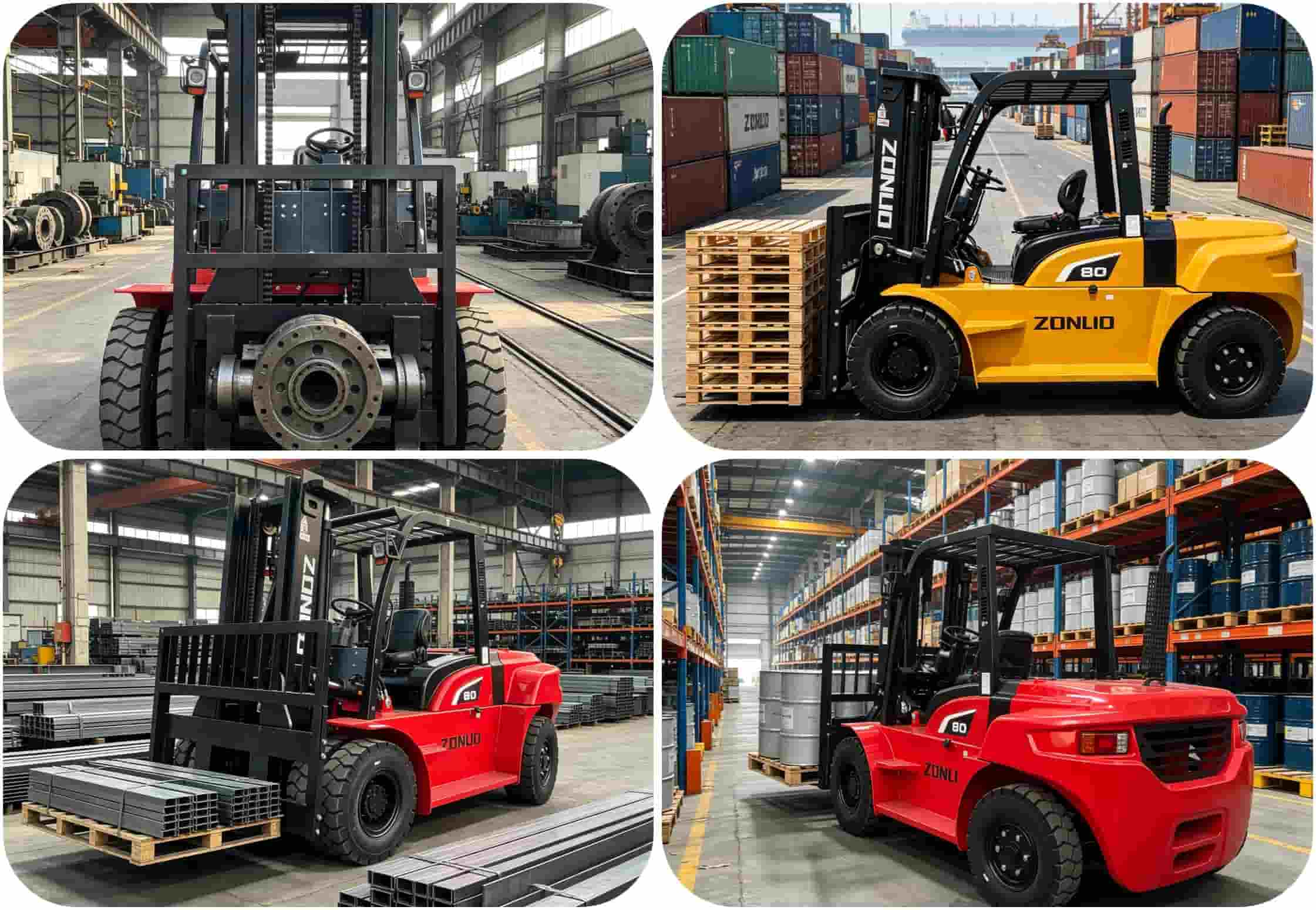 8000kg Diesel Forklift Truck With Cabin 8000kg Diesel Forklift Truck With Cabin